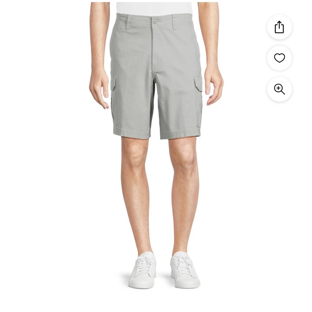 George Men’s 10” Light Gray Cargo Shorts